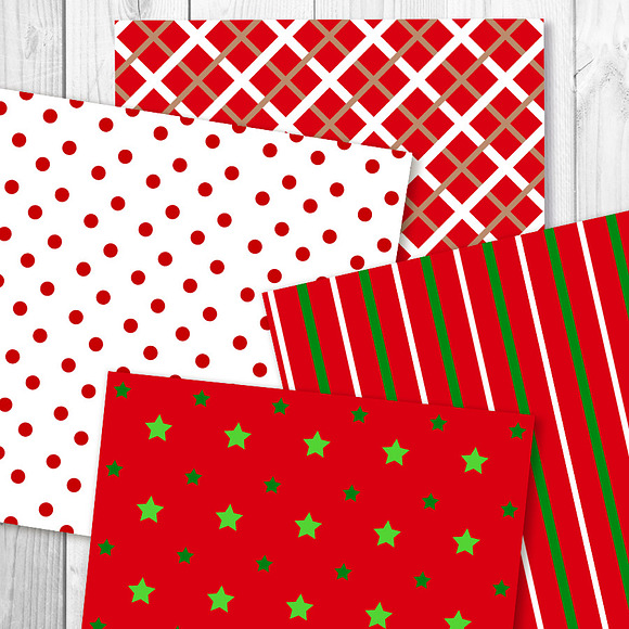 Christmas Digital Paper, December in Patterns - product preview 1