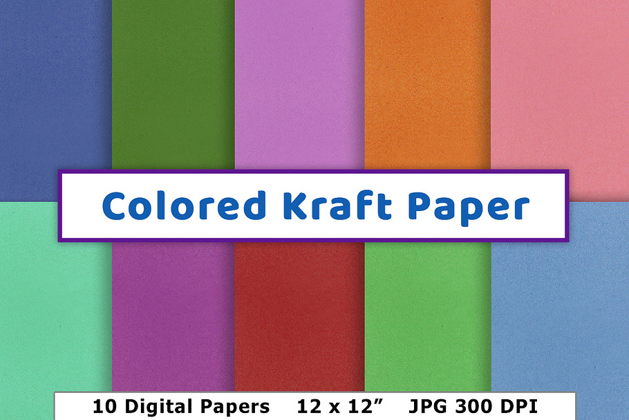 Colored Kraft Paper, Paper Texture in Patterns - product preview 8
