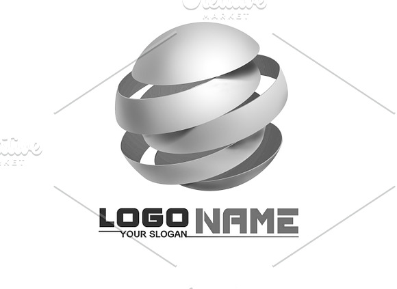 WT - GLOBE LOGO_77  in Logo Templates - product preview 4