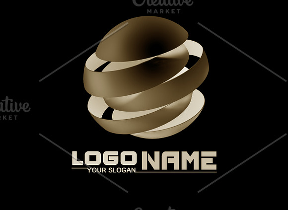 WT - GLOBE LOGO_77  in Logo Templates - product preview 5