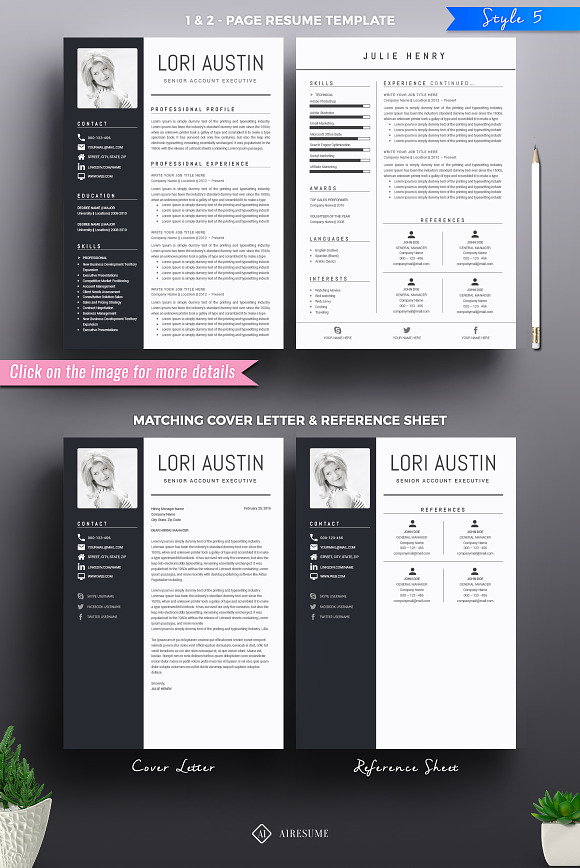 Resume/CV Template in Resume Templates - product preview 5