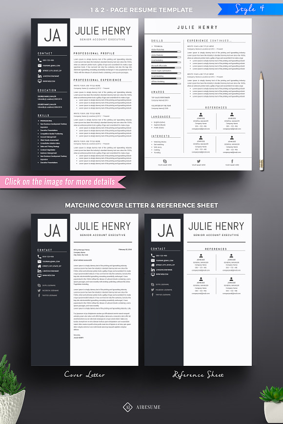Resume/CV Template in Resume Templates - product preview 6