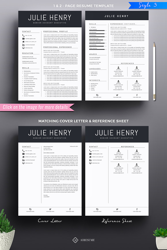 Resume/CV Template in Resume Templates - product preview 7