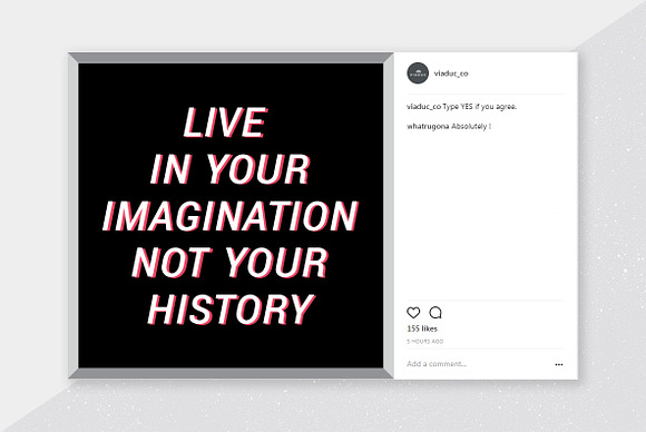 Display Quotes Social Media Kit in Instagram Templates - product preview 3