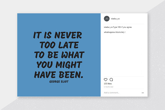 Display Quotes Social Media Kit in Instagram Templates - product preview 4