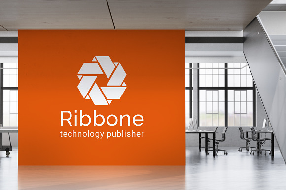 Ribbone : Geometric Shape Logo in Logo Templates - product preview 4