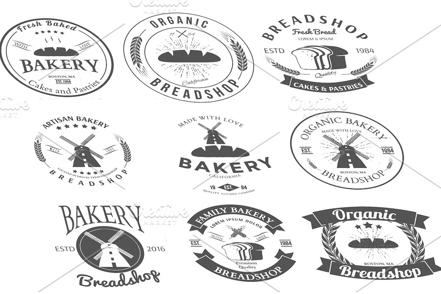 Bakery Labels in Logo Templates - product preview 8