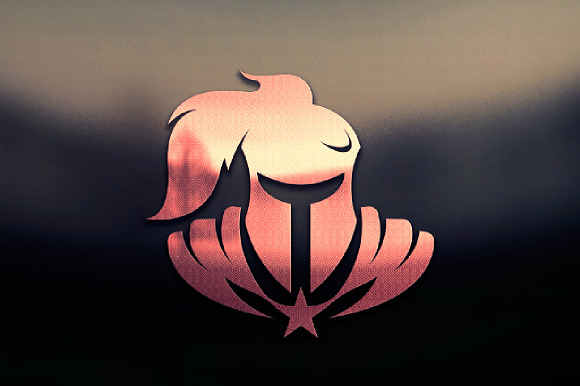 Warrior Knight Sparta Silhouette in Logo Templates - product preview 2