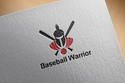 Baseball Warrior Knight Logo