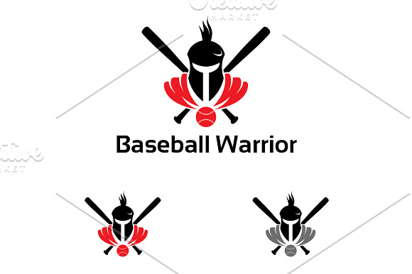 Baseball Warrior Knight Logo in Logo Templates - product preview 3