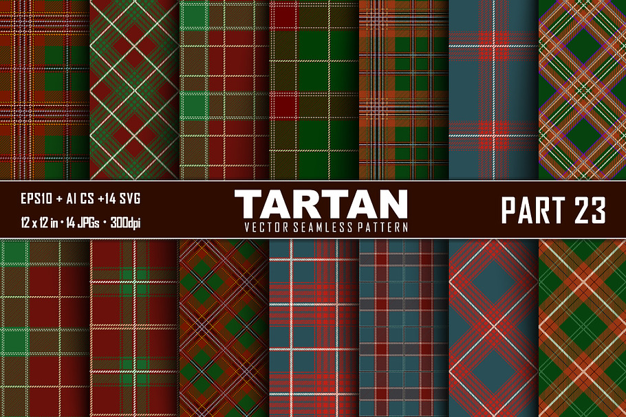 Seamless  Tartan Pattern Part - 23 in Patterns - product preview 8