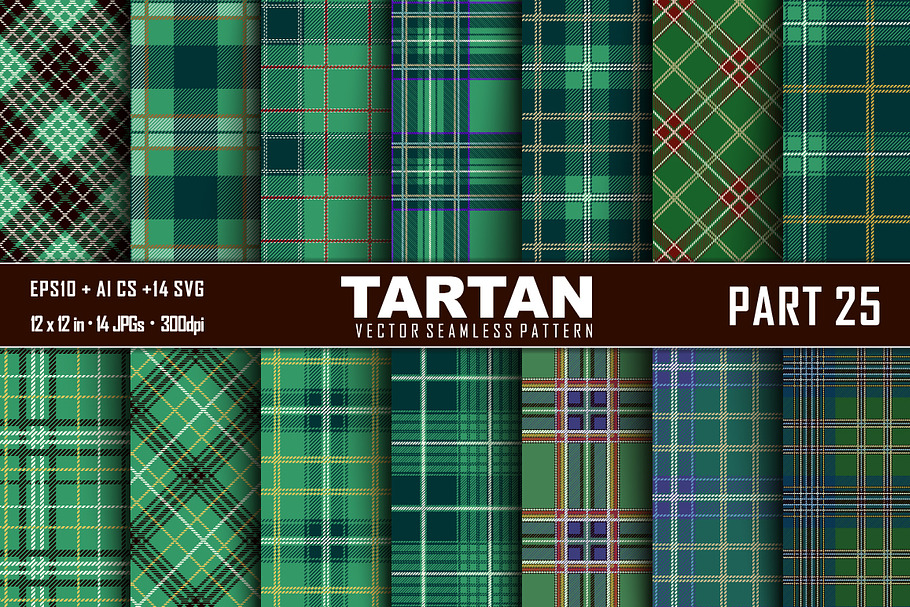 Seamless  Tartan Pattern Part - 25 in Patterns - product preview 8