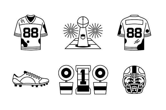 Football Season is Back! Icon Set in Football Icons - product preview 5