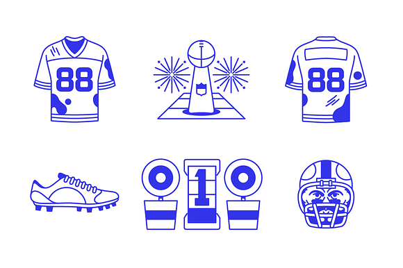 Football Season is Back! Icon Set in Football Icons - product preview 6