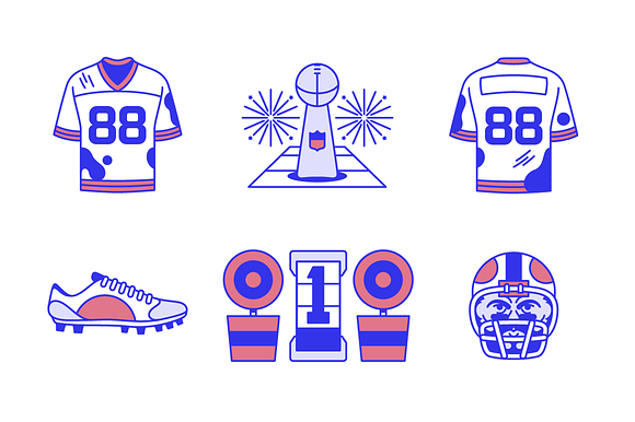 Football Season is Back! Icon Set in Football Icons - product preview 7