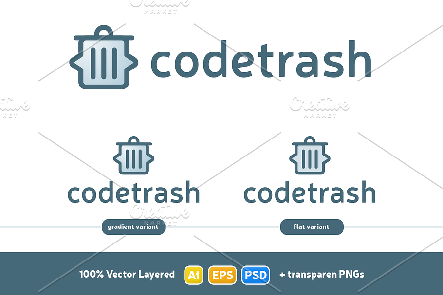 Code Trash logo Design in Logo Templates - product preview 8