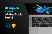 Popular MacBook Pro 15" Mockups