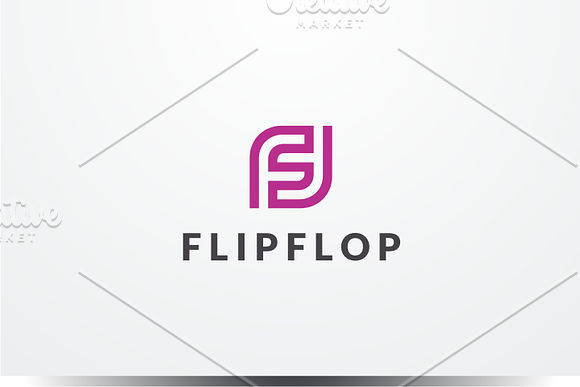 Flip Flop - F Logo in Logo Templates - product preview 1