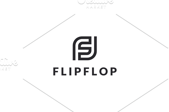 Flip Flop - F Logo in Logo Templates - product preview 2