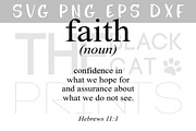 Bible verse SVG Faith definition SVG