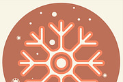 icon of cold sign depicting snowflake