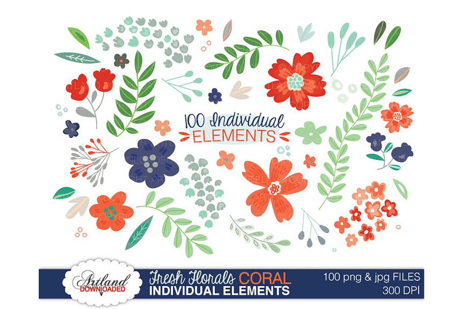 Fresh Florals - 100 Item Value Pack
