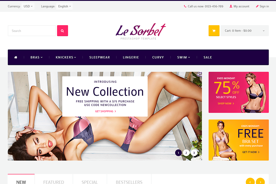 LeSorbet - Lingerie Prestashop Theme in Bootstrap Themes - product preview 8