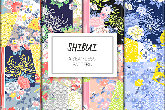 SHIBUI, JAPANESE SEAMLESS PATTERN in Patterns - product preview 1