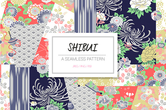 SHIBUI, JAPANESE SEAMLESS PATTERN in Patterns - product preview 5