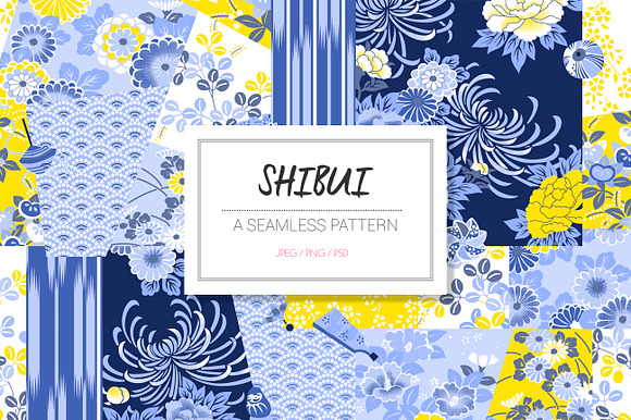 SHIBUI, JAPANESE SEAMLESS PATTERN in Patterns - product preview 7