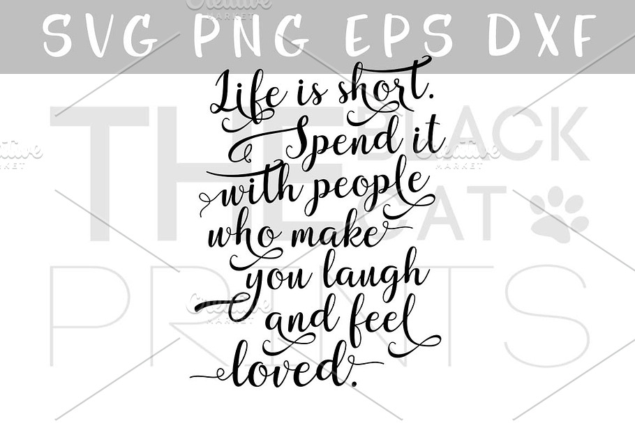 Inspirational quote SVG DXF PNG EPS