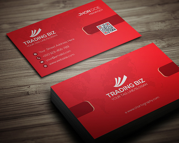 Trading Biz Business Card in Business Card Templates - product preview 2