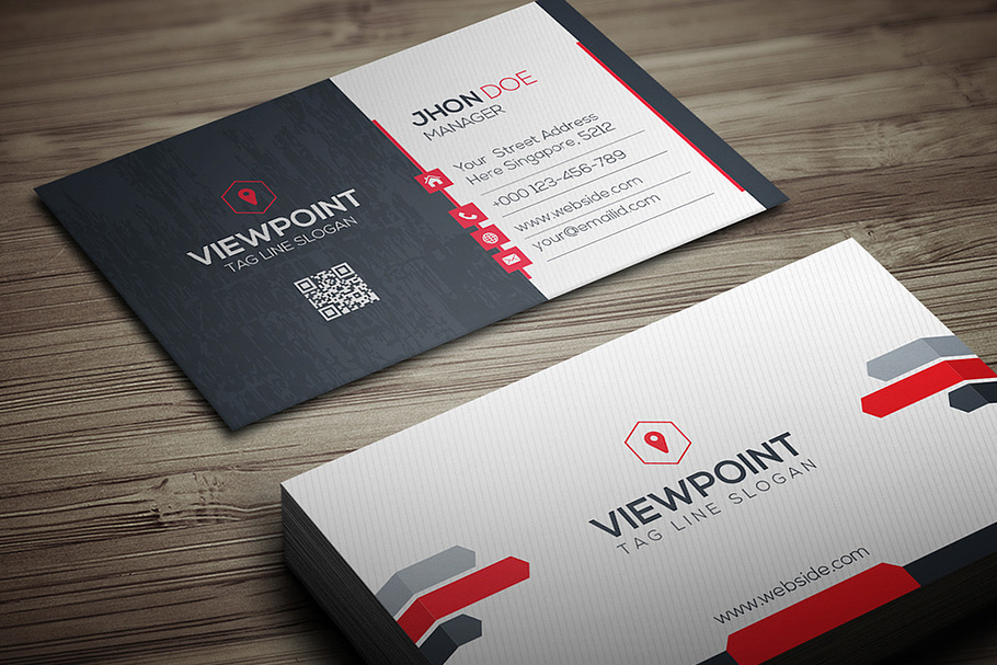 View Point Business Card in Business Card Templates - product preview 8