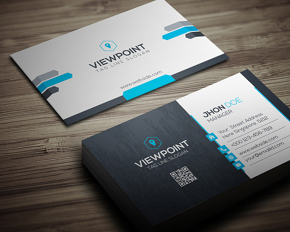 View Point Business Card in Business Card Templates - product preview 2