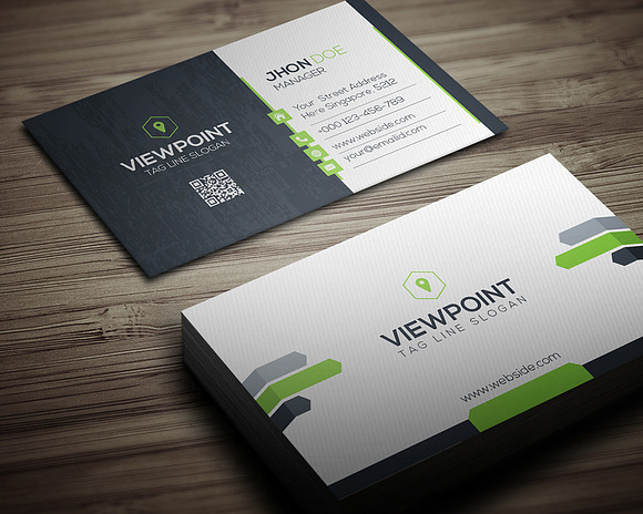 View Point Business Card in Business Card Templates - product preview 3