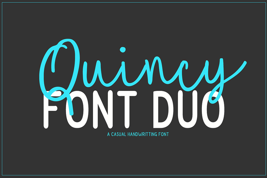 Quincy | Font Duo in Script Fonts - product preview 8