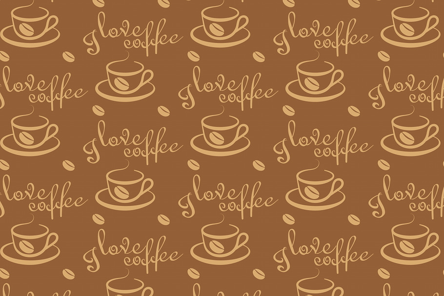 Coffee pattern in Patterns - product preview 8