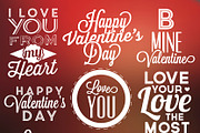 Valentine's Day Labels Vector Pack