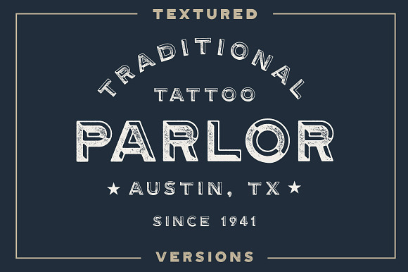 Gastro Pub - Type Family in Tattoo Fonts - product preview 4