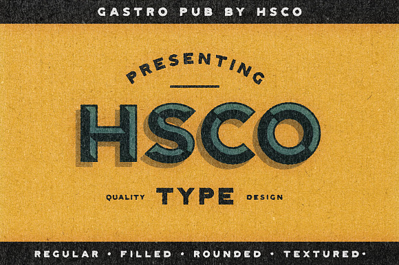 Gastro Pub - Type Family in Tattoo Fonts - product preview 5