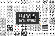 48 doodle seamless patterns