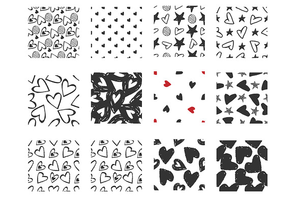 48 doodle seamless patterns in Patterns - product preview 1