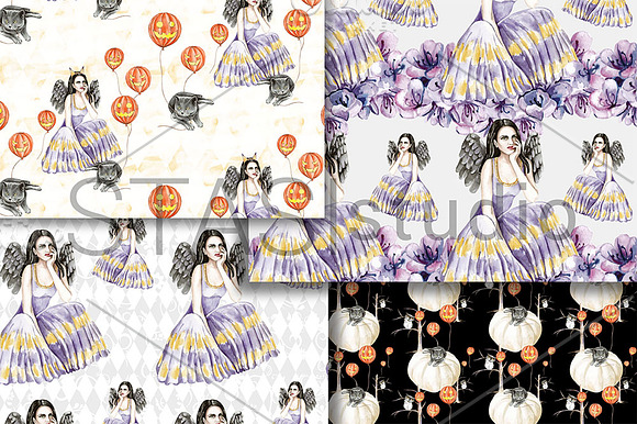 Halloween Digital Paper Pack in Patterns - product preview 3