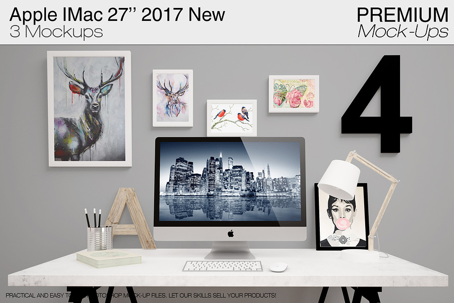 Apple IMac 27'' 2017 New Mockups