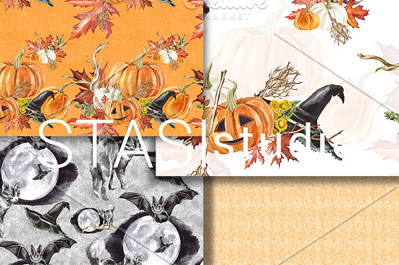 Halloween Watercolor Paper in Patterns - product preview 2