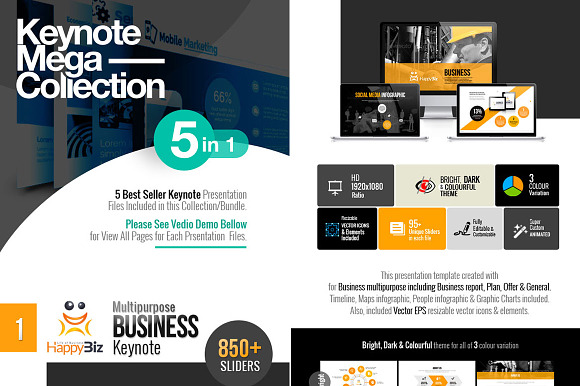 Business Keynote Bundle in Keynote Templates - product preview 6