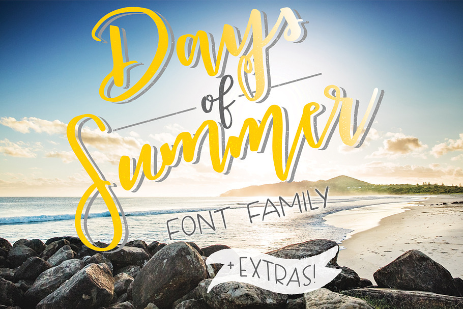 Days of Summer Font Family in Script Fonts - product preview 8
