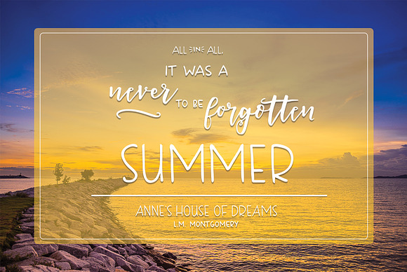 Days of Summer Font Family in Script Fonts - product preview 9