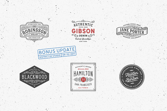 80 Modern Vintage Logos vol 2 in Logo Templates - product preview 3