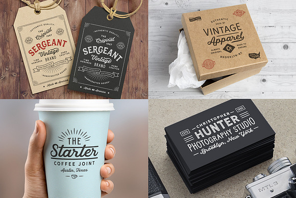 80 Modern Vintage Logos vol 2 in Logo Templates - product preview 6